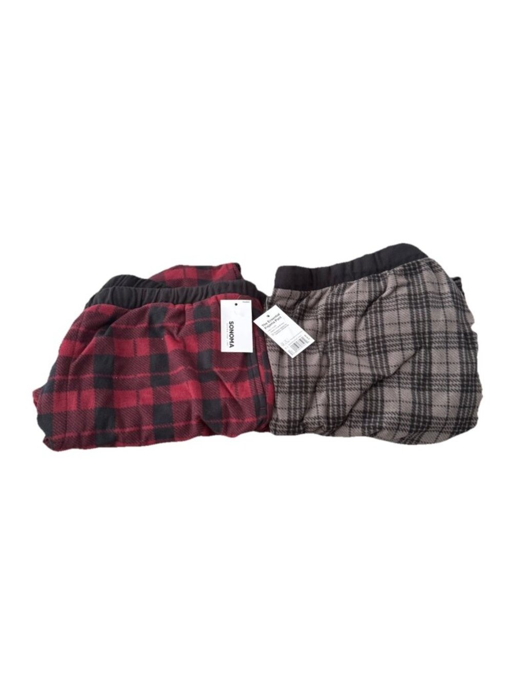 Sonoma XXL Men’s Fleece Pajama Pants LOT x2 Loungewear Essential PJ Pant Set *T2